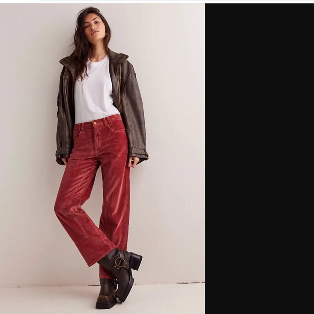 We The Free Women Bossa Nova Risk Taker Corduroy Jeans Size 27 NWT 128$